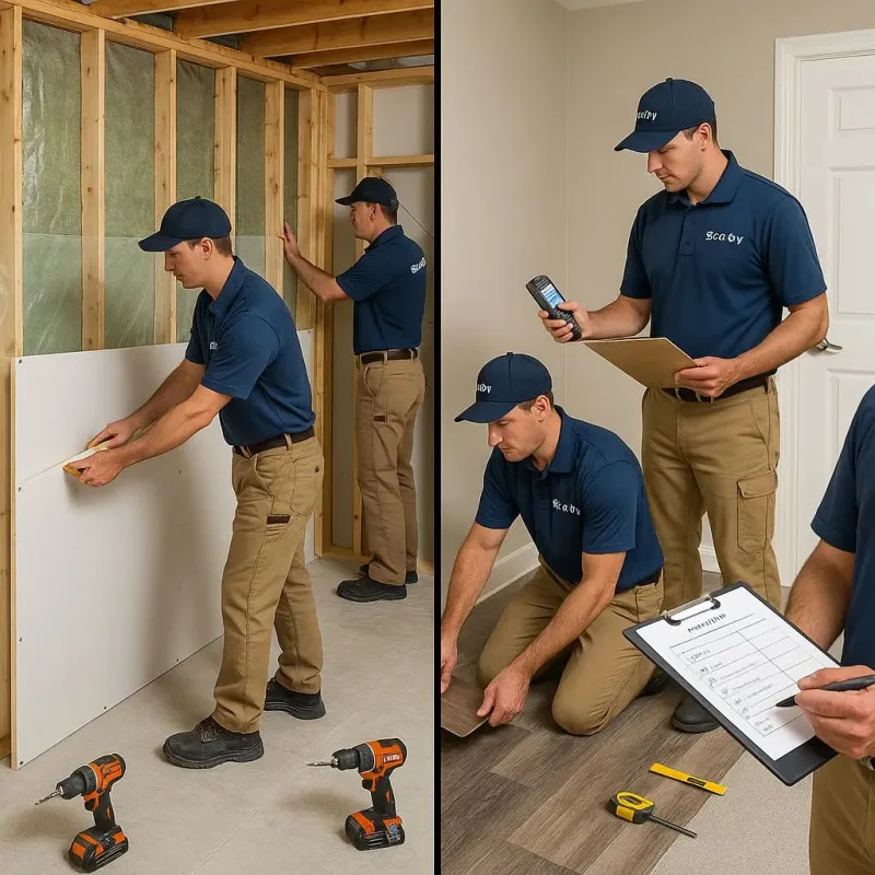 Repairs and Reconstruction process in The Pinery, CO